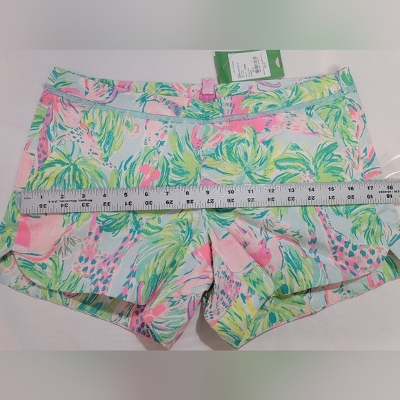 Lilly Pulitzer Adie Short Seasalt Blue on Paradise Women's Size 0 - Picture 4 of 10